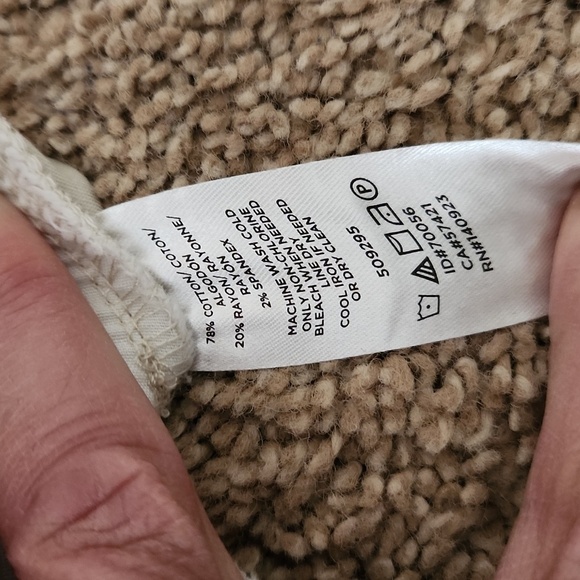 Loft cream cropped wide leg capris - Picture 5 of 5